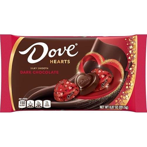 DOVE PROMISES Valentine Dark Chocolate Candy Hearts 8.87-Ounce Bag thumbnail 3