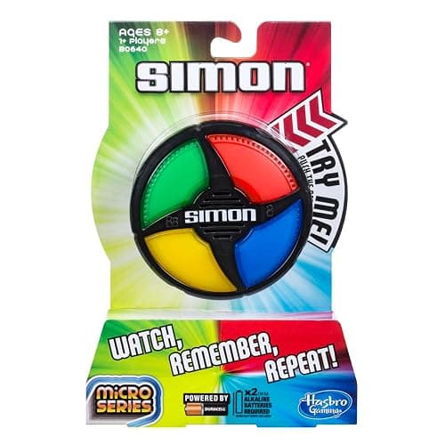 Hasbro Gaming Simon Micro Series Electronic Game for 1 or More Players, Classic Simon Gameplay in a Compact Size, Fun Party Game for Kids Ages 8+ thumbnail 4