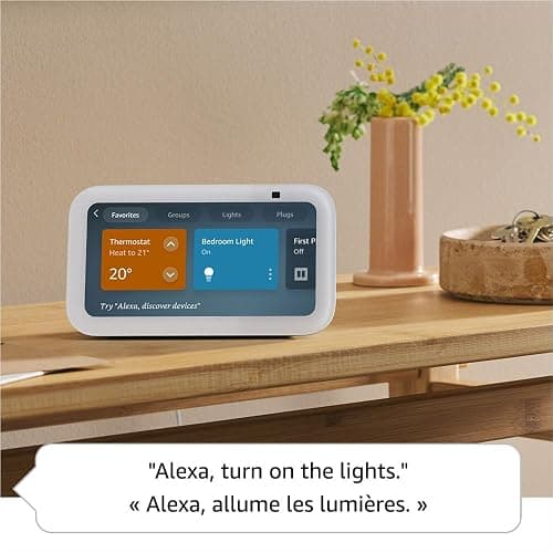 Amazon Echo Show 5 (newest model), Smart display with deeper bass and clearer sound, Cloud Blue thumbnail 3