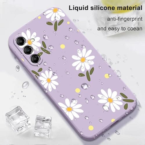 LEECG for Samsung Galaxy A16 5G Case Slim Soft Liquid Silicone Protective Phone Cover for Samsung A16 5G 6.7 inch, Daisy Purple thumbnail 6