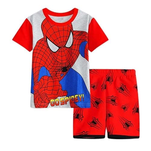 youenyou Boys Summer Snug-Fit Pajamas Short Kids Pjs Sets 100% Cotton Toddler Sleepwear - Image 1
