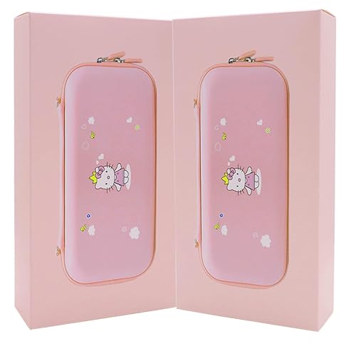 GUTIAL Accessories Bundle for Nintendo Switch Lite - Cute Kawaii NS Lite Accessories kit for Grils Boys Kids with Carrying Case, Cartoon Cover Case, Screen Protector, Stand - Pink - Switch Lite - Lite Pink-Kitty thumbnail 2