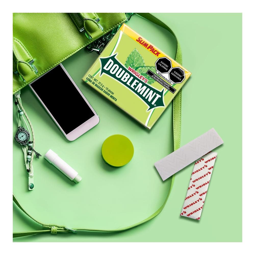 Doublemint Chicles sabor Menta 15 sticks 37.5 g thumbnail 3