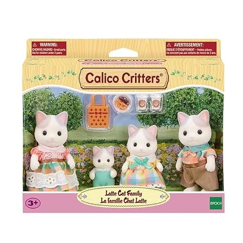 Calico Critters Latte Cat Family - Set of 4 Collectible Doll Figures for Ages 3+ thumbnail 3