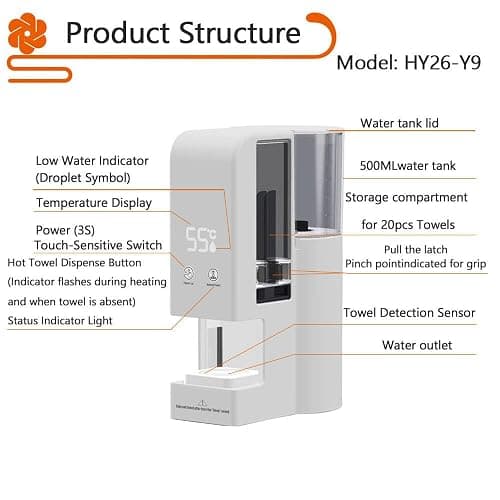 Towel heater machine hot towel warmer dispenser hot towel machine hot towel dispenser（Spa Hot Towel Warmers +100PCS Towels） thumbnail 5