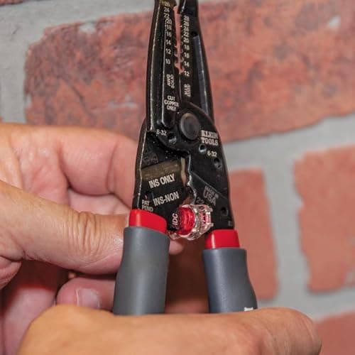 Klein Tools 1019 Klein Kurve Wire Stripper / Crimper / Cutter, Made in USA, Cutting / Crimping / Stripping Tool for B and IDC Connectors, Terminals, More thumbnail 8