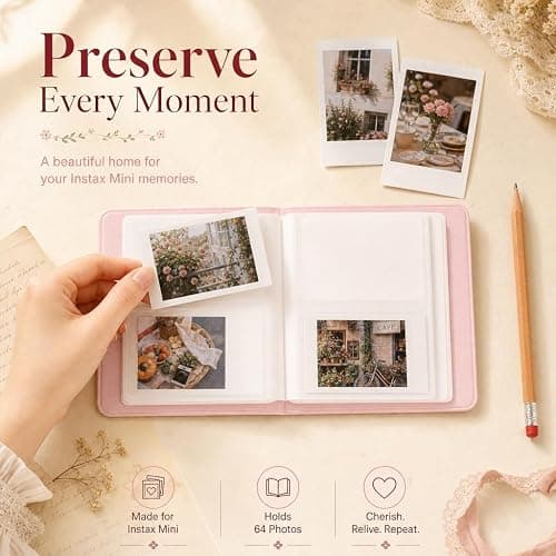 Fujifilm Instax Mini 13 Instant Camera Dreamy Purple + MiniMate Accessory Bundle with Custom Case + Fuji Instax Film Value Pack (40 Sheets) & Photo Album thumbnail 9