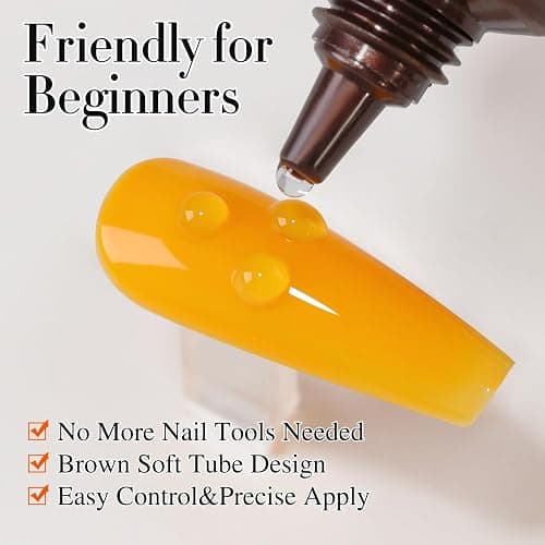 Double Rhythm 0.5 Oz 3D Nail Gel Nail Art Sculpting Gel No Wipe Gel Polish for Nail Designs DIY Nail Art for Drawing, Molding, Sculpture and Decoration (3D Sculpting Gel Clear) thumbnail 4