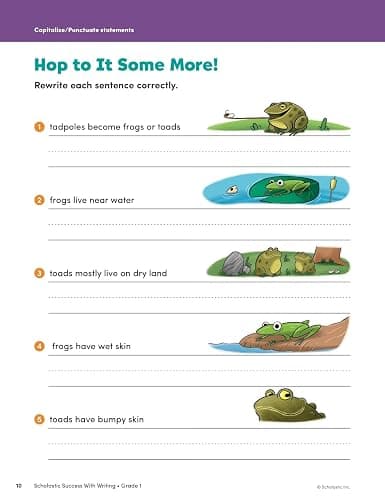 Scholastic Success with Writing Grade 1 Workbook thumbnail 5
