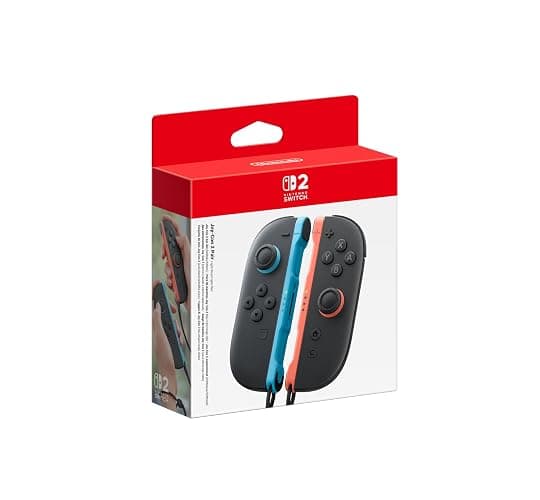 Nintendo Joy-Con 2 Pair, Light Blue and Light Red - Image 1