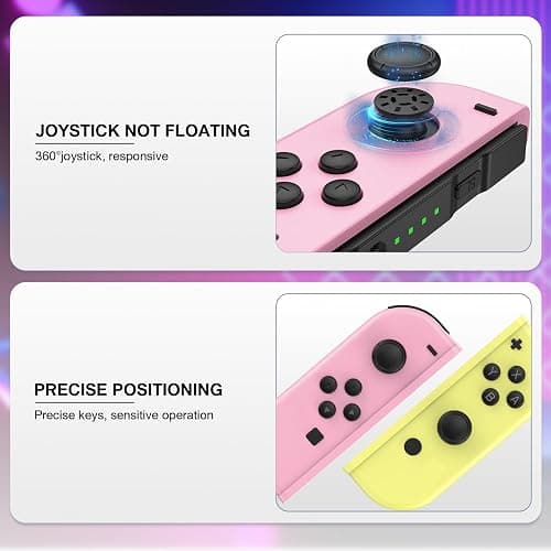 Replacement Controller for Nintendo Switch Controller, Wireless Switch Controllers Compatible with Switch/Lite/OLED, Controllers for Switch Support Wake-up/Dual Vibration thumbnail 4