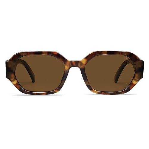 SOJOS Polarized Sunglasses For Women Retro Rectangle Womens Sun Glasses Trendy Narrow Square 90s Shades SJ2232 thumbnail 4