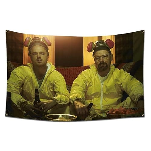DecrPlus Tapestry Walter White Pinkman Banner Poster Wall Hanging Flag 3x5ft Bedroom Background Decoration - Image 1