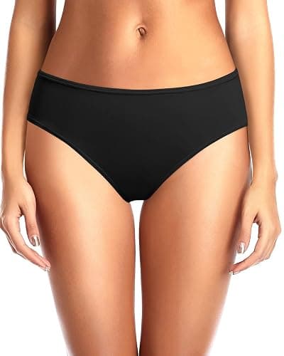 Zmart Women Standard Strappy Bikini Bottoms Full Coverage Bathing Suit Cutout Swim Low Rise Swimsuit Bottom - Image 1