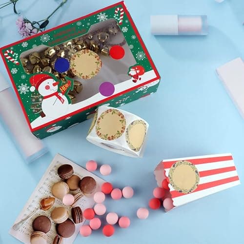 BESARME 600 Pcs 2" Canning Labels for Jar Christmas Gift Tag Stickers Kraft Labels for Jar Floral Stickers Food Containers Lids Spice Bottle Sticker thumbnail 5