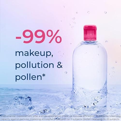 Bioderma - Sensibio - H2O Micellar Water - Makeup Remover Cleanser - Face Cleanser for Sensitive Skin thumbnail 6