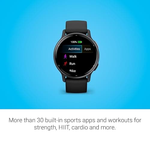 Garmin Vívoactive 5, Health and Fitness GPS Smartwatch, AMOLED Display, Up to 11 Days of Battery, Slate Aluminum Bezel with Black Case and Silicone Band thumbnail 5