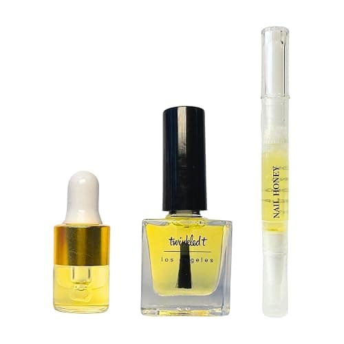 Twinkled T Nail Honey - Organic Nail Strengthening Treatment for Growth, Strength, & Moisture Nail Care Blend Cuticle Oil (Trio (Pen, Bottle, & Dropper)) thumbnail 2