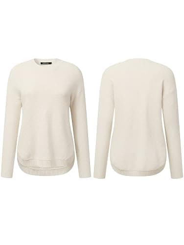 MEROKEETY Fall Long Sweaters for Women 2026 Trendy Long Sleeve Cute Knit Outfits Loose Fit Crewneck Work Casual Pullover thumbnail 5