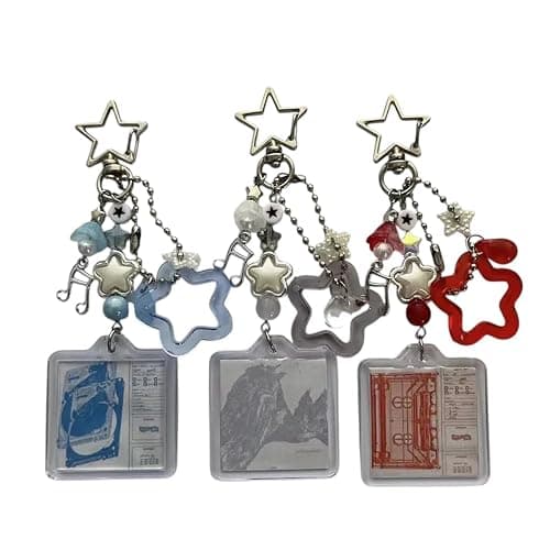 Handmade Wave To Earth Beaded Keychain Star Keychain - Image 1
