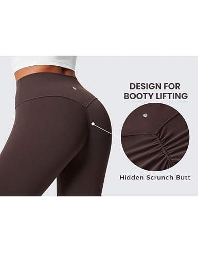 CRZ YOGA Secretsculpt Butterlift Flare Leggings 31" - No Front Seam High Waist Bootcut Yoga Pants Booty Scrunch Butt thumbnail 4