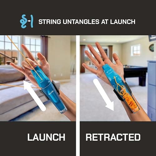 ZipString Aracna Glow-in-the-Dark Webshooter String Launcher Toy | For Kids, Teens & Adults, Patented, Reloading, Durable, Superhero Web Shooting Action thumbnail 3