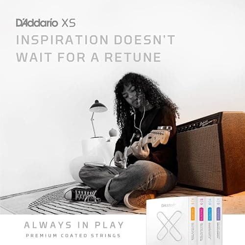 D'Addario Electric Guitar Strings, XS Nickel Coated, XSE1052-3P, Light Top/Heavy Bottom Gauge 10-52, 6-String Set, Pack of 3 thumbnail 5