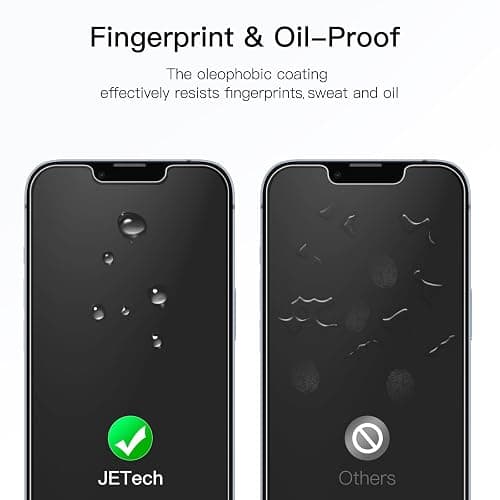 JETech Screen Protector for iPhone 16e 2025, iPhone 14 6.1-Inch, Tempered Glass Film, 3-Pack thumbnail 6