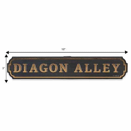 Harry Potter Diagon Alley Horizontal Wood Wall Decor - Fun Harry Potter Sign for Bedroom or Movie Room thumbnail 6