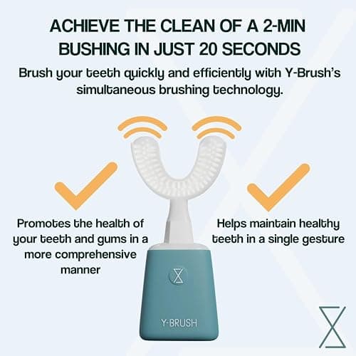 Y-Brush New 2025 Essential - Sonic Electric Toothbrush - 3 Months Battery Life with USB-C - 2 Brushing Modes - Clinically Proven - Adult thumbnail 5