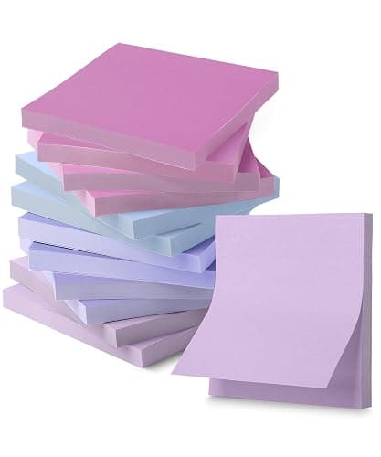 Mr. Pen- Sticky Notes, 3"x3", 12 Pads, 600 Sheets, Purple Shades | Sticky Notes Bulk, Self-Stick Note Pads, Perfect for Office, School, Home, Study & Organization - Image 1