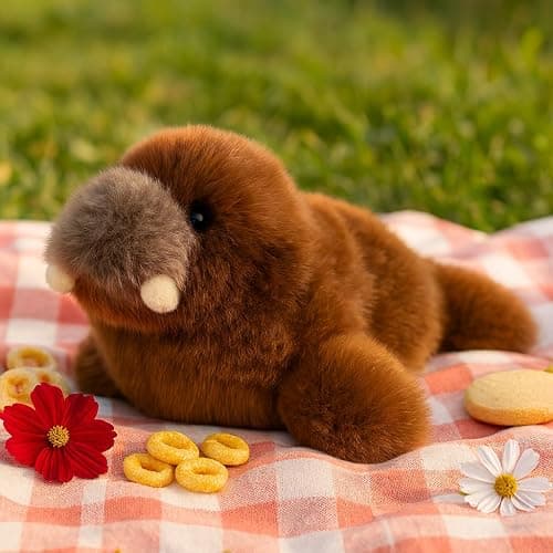 Mushymallow Adorable Walrus Stuffed Animal Soft Plush Birthday Gift for Kid | Cute Plush Toy Pocket-Sized Stuffed Walrus for Boys Girls Adults Christmas Birthday Gifts Desk Decor Magnetic Fridge Magnet thumbnail 5