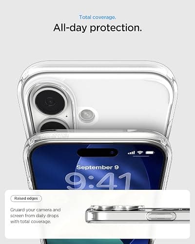 Spigen for iPhone 17 Case, Ultra Hybrid MagFit [TPU Covered Camera Control] [Anti-Yellowing] [Compatible with Magsafe] - Clear thumbnail 5
