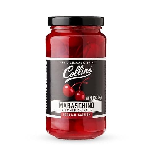 Collins Stemmed Maraschino Cocktail Cherries - Royal Anne Cherries Garnish for Cocktails, Manhattan and Old Fashioned Mix, 10oz thumbnail 7