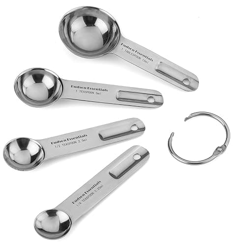 Hudson Essentials Stainless Steel Measuring Cups and Spoons Set - Stackable Set with Spout (11 Piece Set) thumbnail 8