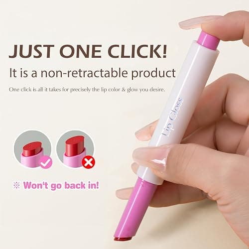 Wugbc Nourishing Lip Gloss Set with Brown Lip Liner, Hydrating Lip Kit Nude Pink Lipstick for Women Matte Lip Liner Pencil Moisturizing Lightweight Non Sticky Tinted Lip Click Balm Makeup thumbnail 5