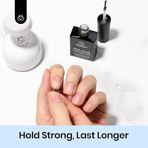 beetles Gel Polish 9 in 1 Nail Glue Gel for Nails Tips 10ml Long Lasting Uv Nail Glue for Acrylic False Nail Tips Base Coat Blooming Nail Gel Led Lamp Required thumbnail 4
