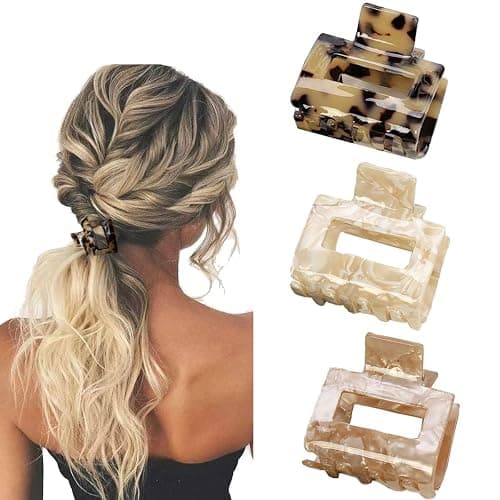 Krallenclip,3 Stück Rutschfeste Kleine Krallenclips Starker Halt Haarspangen Frauen Haarkrallenclips für Dickes Haar - 3pcs-2 - Image 1