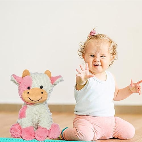 FAYUAKU 9" Cow Stuffed Animals Plush Doll Kids Boys Girls Animal thumbnail 2