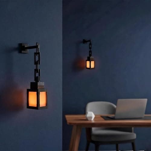Neioaas Pixelated Lantern Night Lamp - 16 Color Changing Hanging Lantern Lamp, Rechargeable LED Wall and Table Decoration for Boys, Girls, and Adults, Playroom and Bedroom Decoration thumbnail 7