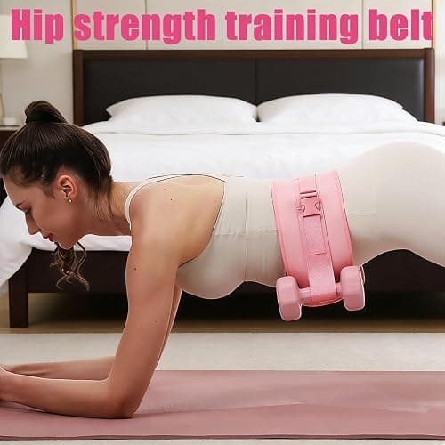 Exercise Hip Thrust Belt, Booty Belt for Hip Thrust, Adjustable Lifting Belt,Hip Belt Pad for Dumbbells Kettlebells Gym Fitness Bodybuilding Weightlifting thumbnail 7