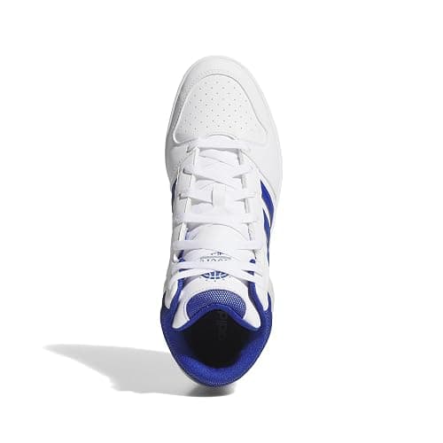 adidas Mens Hoops Mid Classic Lace Up Sneakers Shoes Casual - Blue, White thumbnail 2