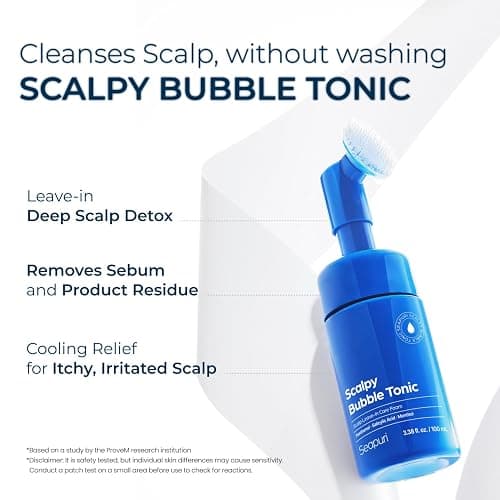 Seapuri Scalpy Bubble Tonic: Soothing Scalp Toner for Hair Retention & Less Shedding | Instant Cooling Relief for Oily Scalp & Itchy Redness | Salicylic Acid Detox for Dandruff & Buildup thumbnail 3