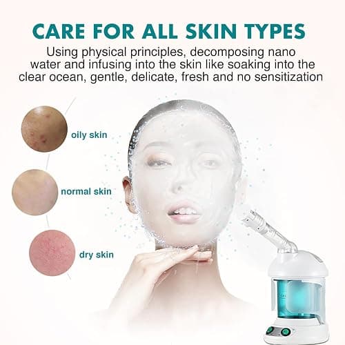 DENFANY Hair Steamer, 2 in 1 Hair and Face Steamer for Natural Hair with UV Ozone, Face Steamer Hair Humidifier Moisturising Hydration System Sprayer for Personal Care Use at Home and Salon thumbnail 8