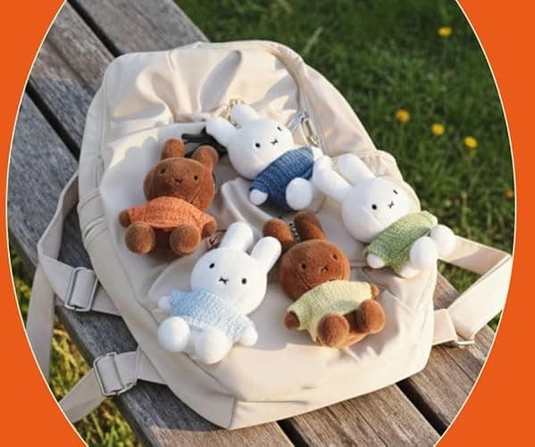 MSGlobal Cute Plush Keychain for Bag, Backpack, About 5 Inches thumbnail 2