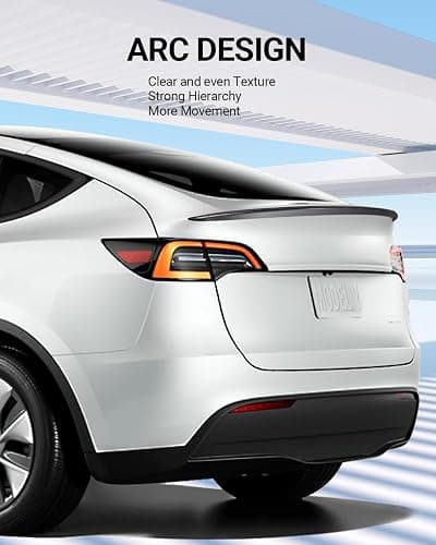 BASENOR Tesla Model Y Spoiler ABS Material Rear Spoiler Wing OEM Rear Trunk Lip Model Y Accessories Matte Carbon Fiber Custom Fit 2020-2024 thumbnail 8