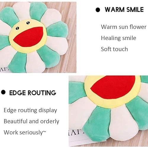 Rainbow flower pillow thumbnail 5