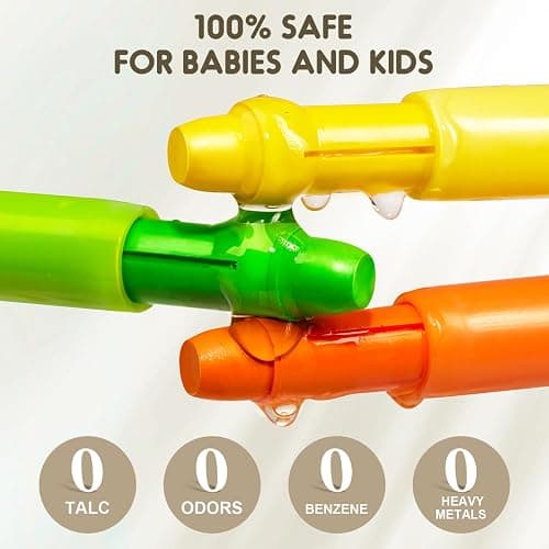 Jar Melo Jumbo Washable Crayons for Toddlers, 24 Colors Ultra-Silky Washable Crayons with 108 Free PDF Coloring Pages, Unbreakable and Easy to Hold, Safe Art Supplies for Kids Ages 1-2 2-4 4-8 thumbnail 2