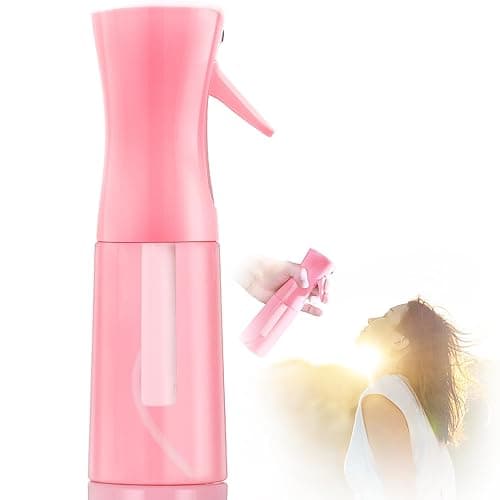 Spray bottles, Spray Water Bottle Fine Mist Refillable, Continuous Spray Bottle for Hair, Skin Care, Planting, Showering Pets, Travel, Cleaning & Home (Pink) - Image 1