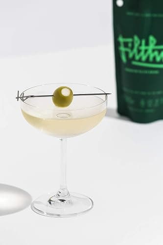 Filthy Olive Brine, Premium Cocktail Mixer, Filtered Olive Brine for Dirty Martinis, Olive Juice for Cocktails, Made from Naturally Cured Olives, Non-GMO, Gluten Free, 8 Oz Pouch, 4 Pack thumbnail 2